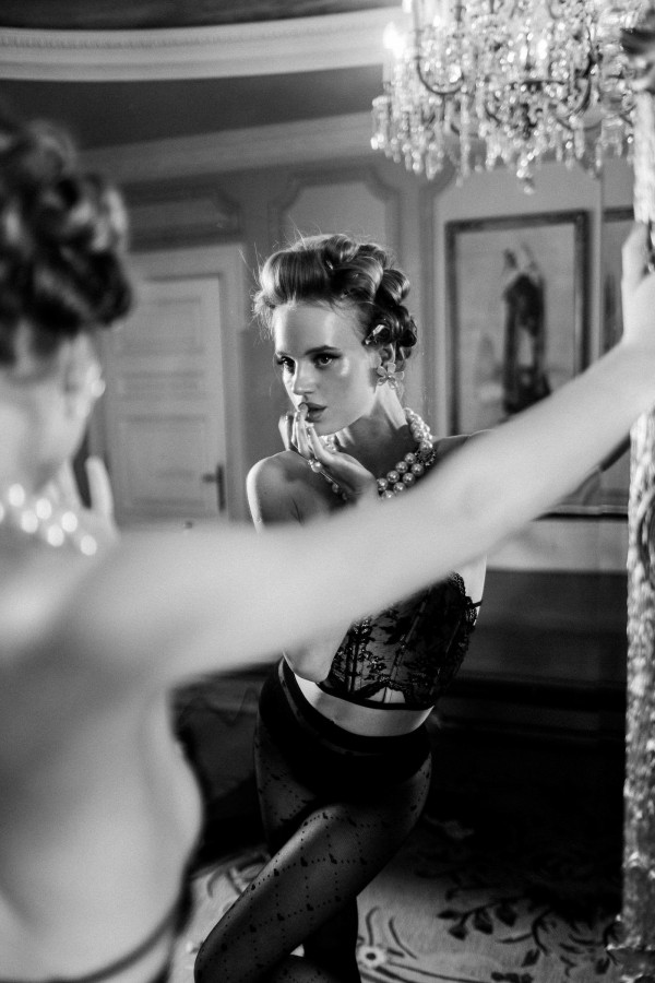 Old Hollywood nostalgia blended with modern flair