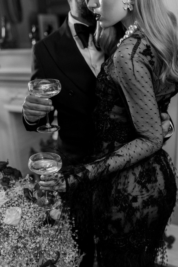 Old Hollywood nostalgia blended with modern flair