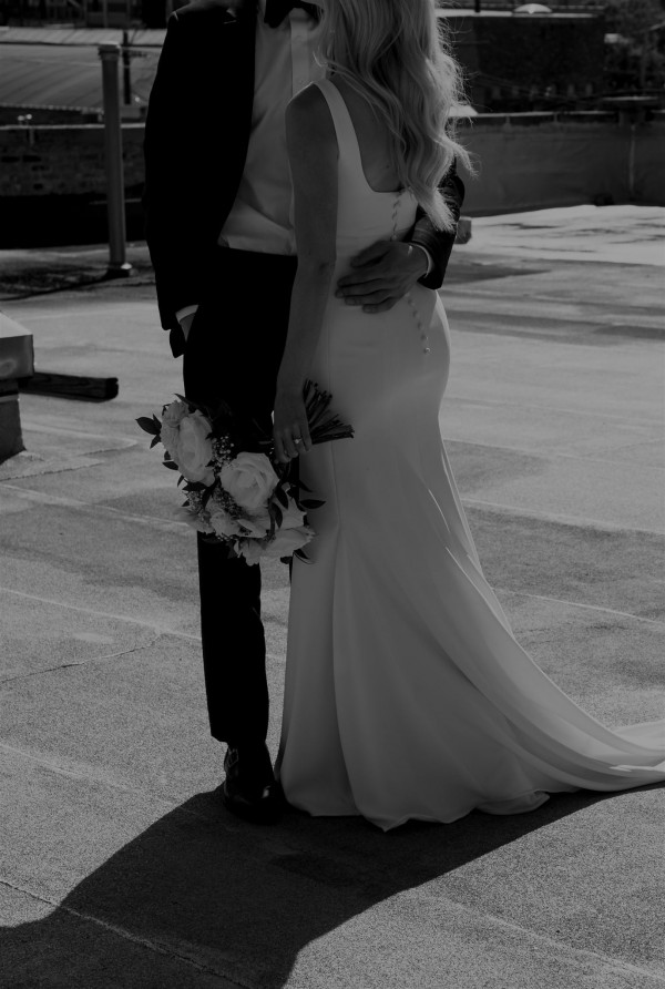 Свадьба в Чикаго с черно-белым дресскодом