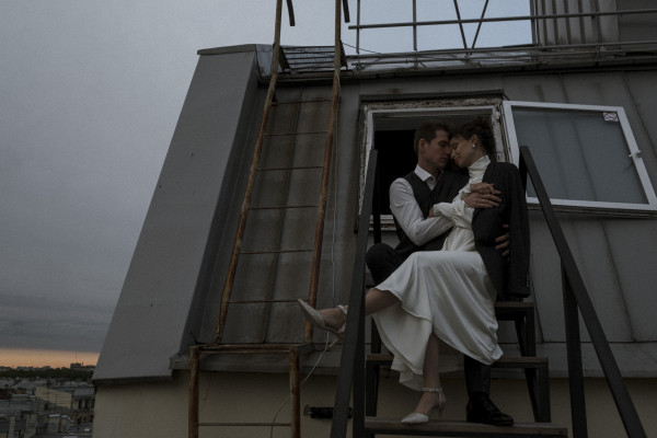 Свадебная серия в пасмурном Петербурге от Анны