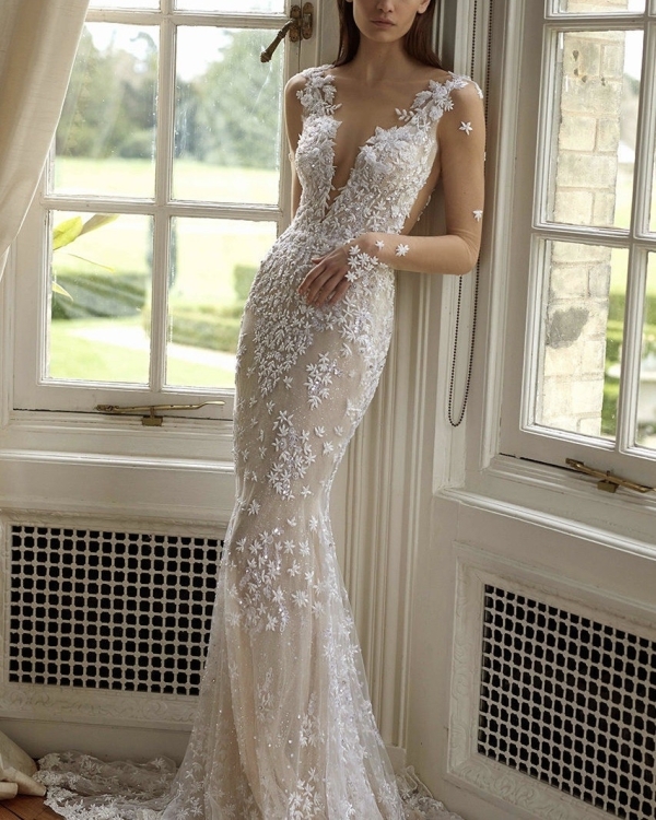 Невеста была в прозрачном: 10 самых эффектных