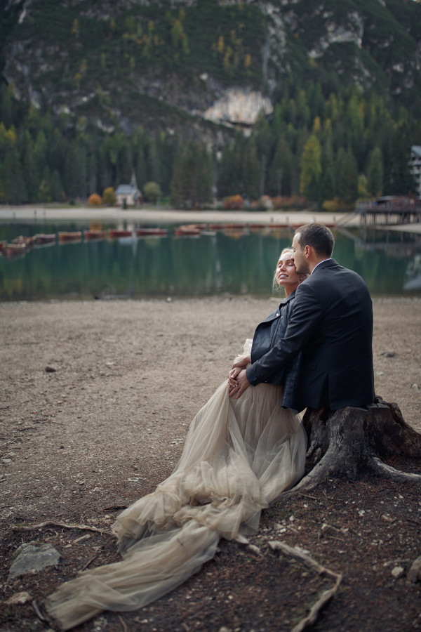 Свадьба на озере Брайес с церемонией в