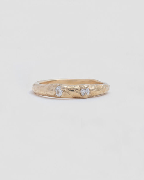 Обручальные кольца из «грубого» золота — выбор