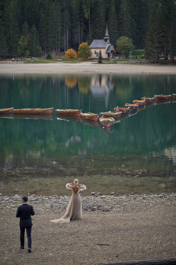 Свадьба на озере Брайес с церемонией в
