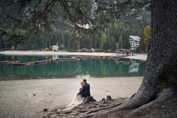Свадьба на озере Брайес с церемонией в