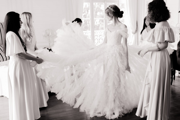 Трогательная свадьба во французском шато