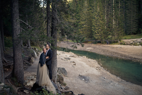 Свадьба на озере Брайес с церемонией в
