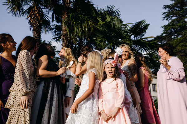 Свадебный ужин на берегу озера Комо