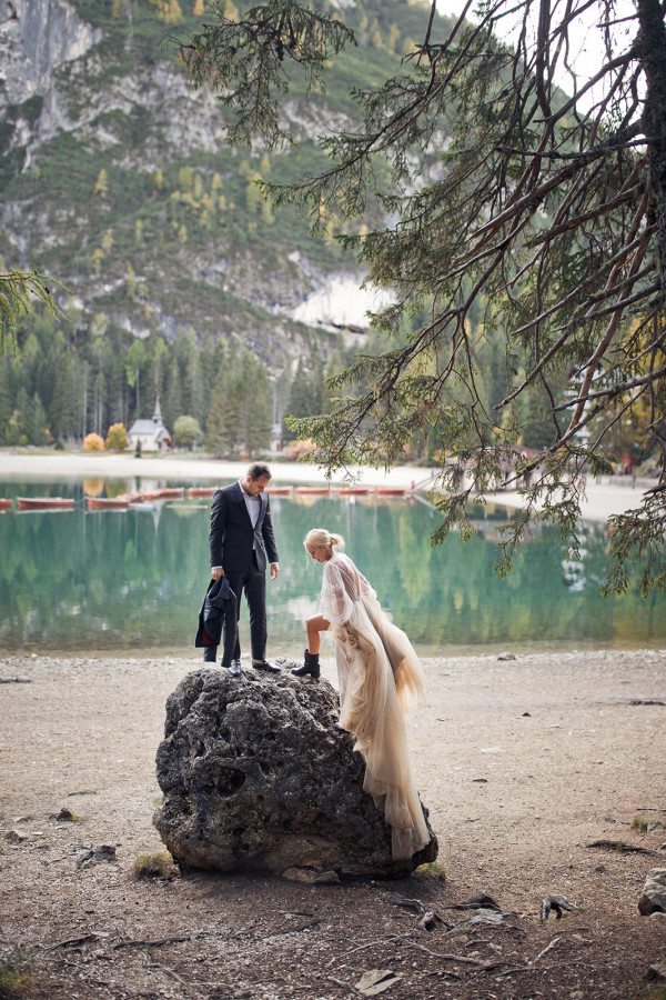 Свадьба на озере Брайес с церемонией в