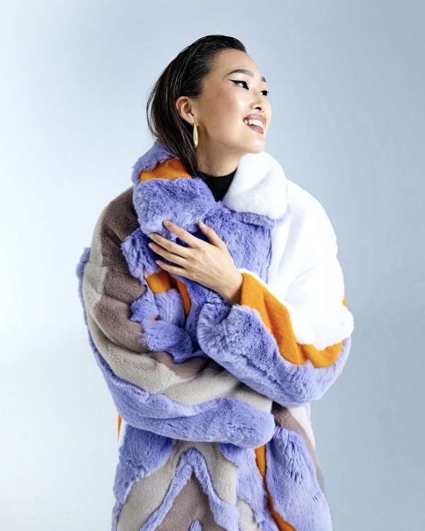 16 цветных шуб из экомеха