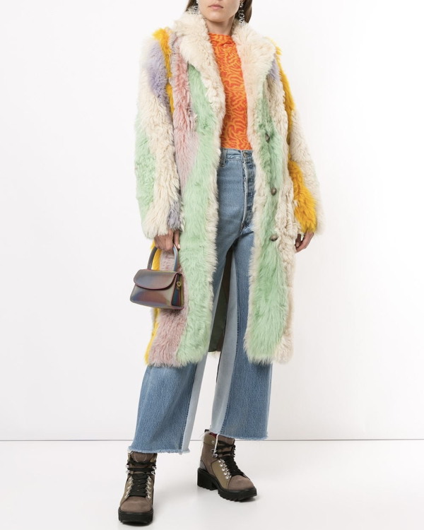 16 цветных шуб из экомеха