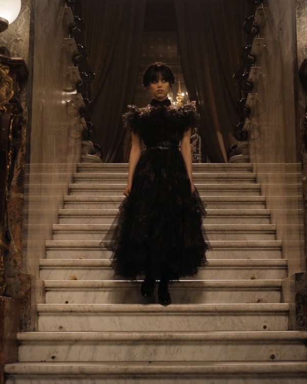 10 вечерних образов в стиле Уэнсдей Аддамс