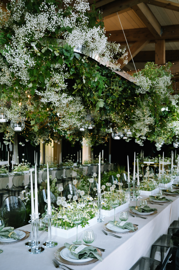 Привет, ромашки: церемония у воды, декор с