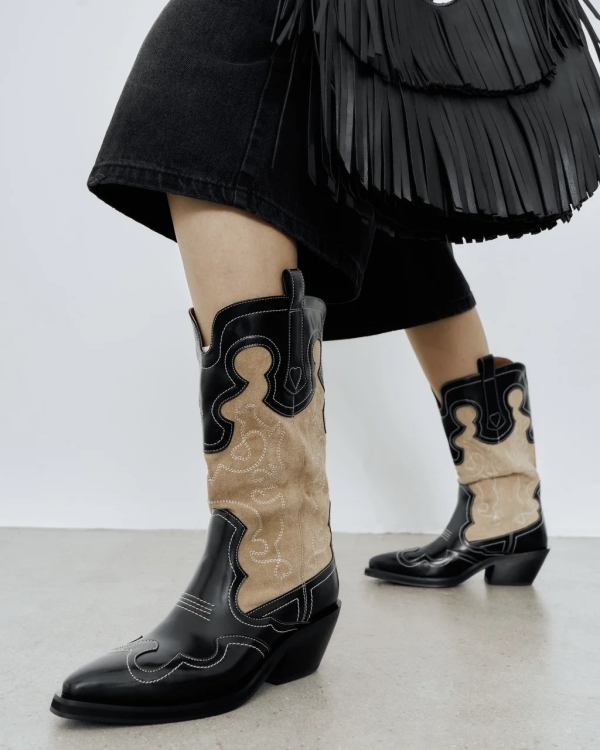 Дутая, похожая на чулки и ковбойская. Какую