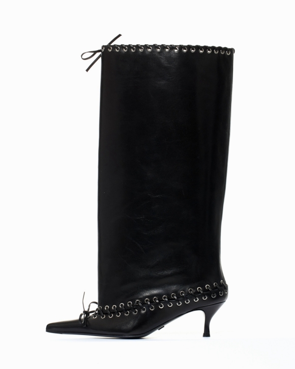 Дутая, похожая на чулки и ковбойская. Какую