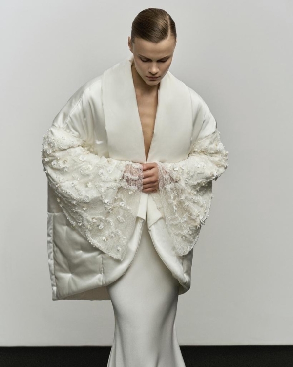 Что надеть со свадебным платьем зимой, чтобы