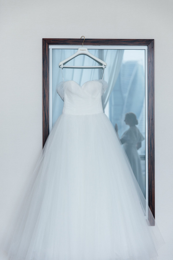 Свадьба в белоснежно-лавандовых оттенках