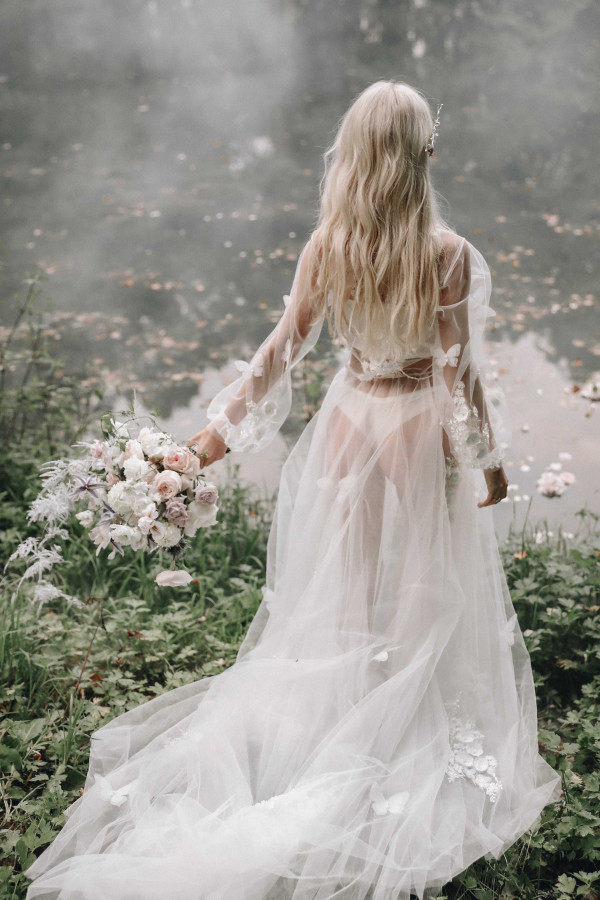 Сказочная свадьба в белоснежно-пудровых оттенках