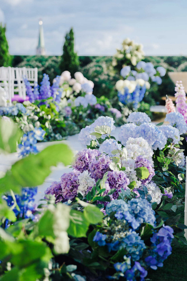 Яркая свадьба в нежно-лавандовых оттенках