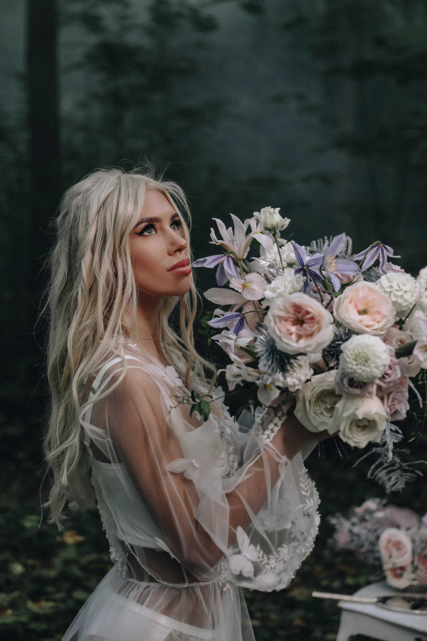 Сказочная свадьба в белоснежно-пудровых оттенках