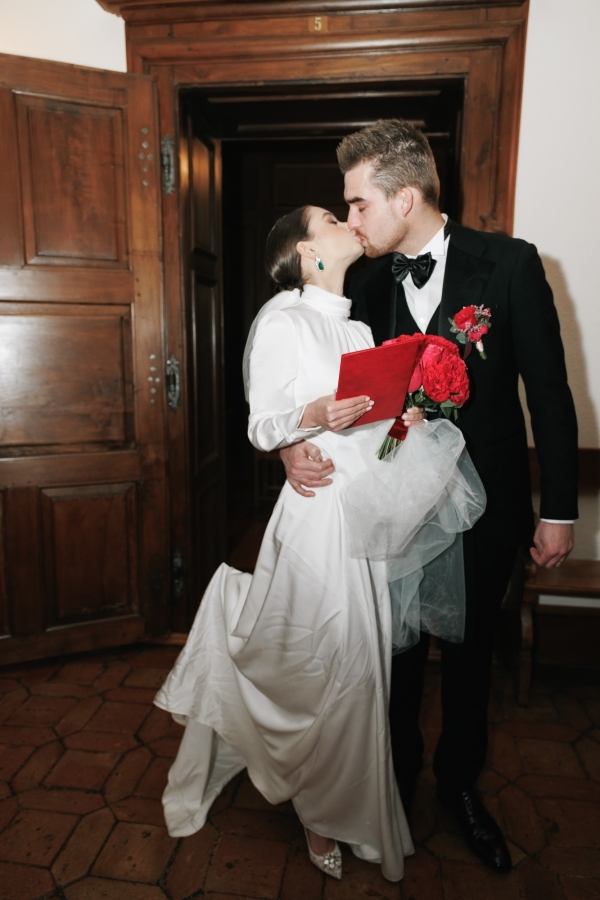 Зимний свадебный ужин в Женеве