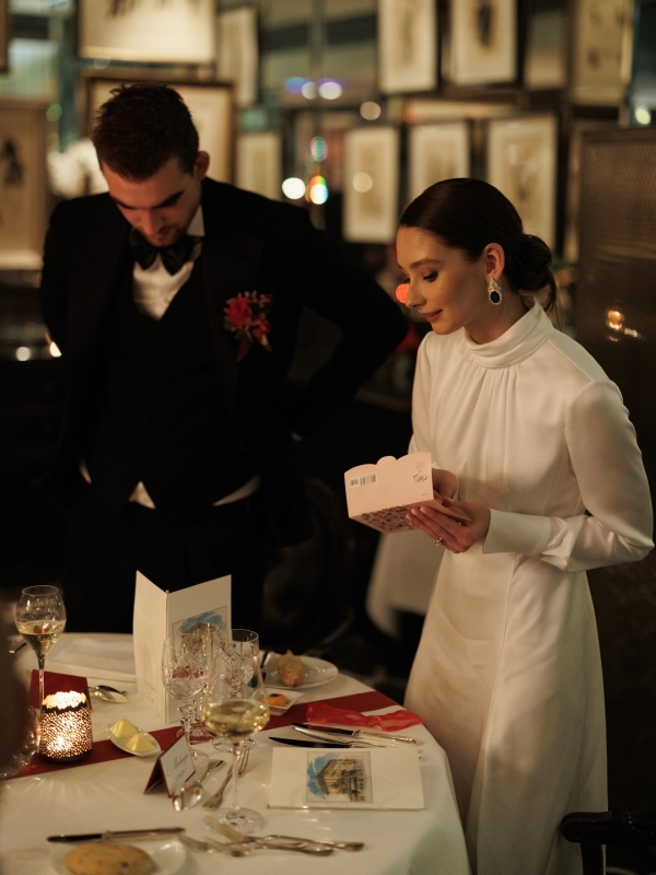 Зимний свадебный ужин в Женеве