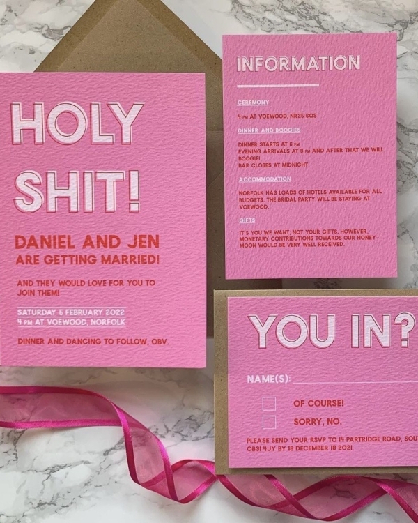 Инстаграмы со свадебными приглашениями, на которые стоит