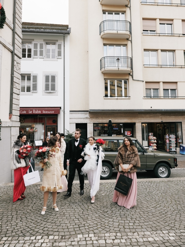 Зимний свадебный ужин в Женеве