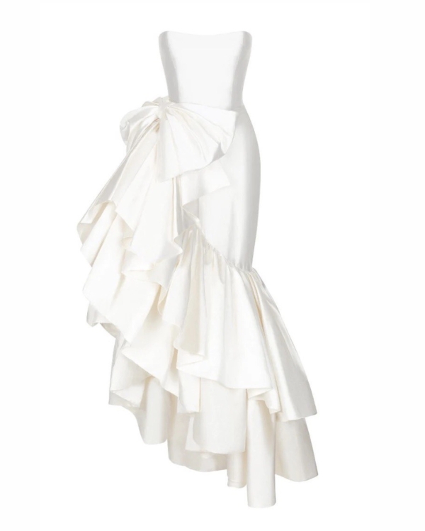 10 свадебных платьев из шелка на любой