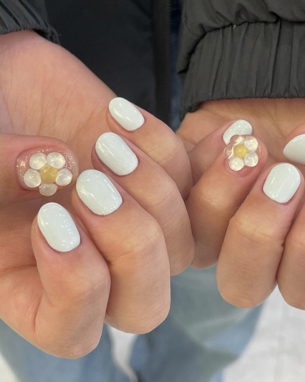 20 цветочных идей маникюра на весну