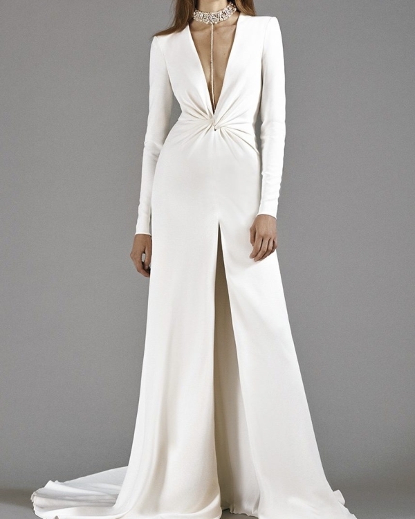 Свадебные платья в духе современного минимализма, которые