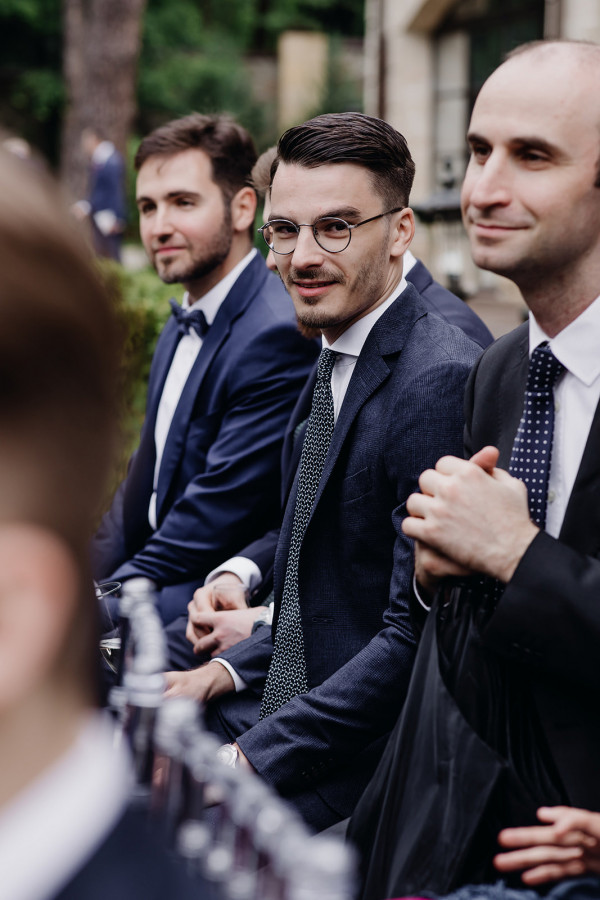 Классическая свадьба, утопающая в пудровых цветах