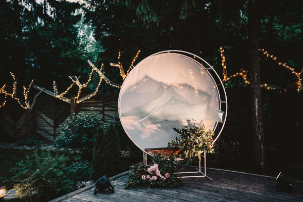 Непринужденная свадьба на природе