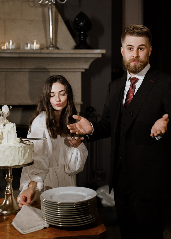 Романтичная свадьба в дождливый день