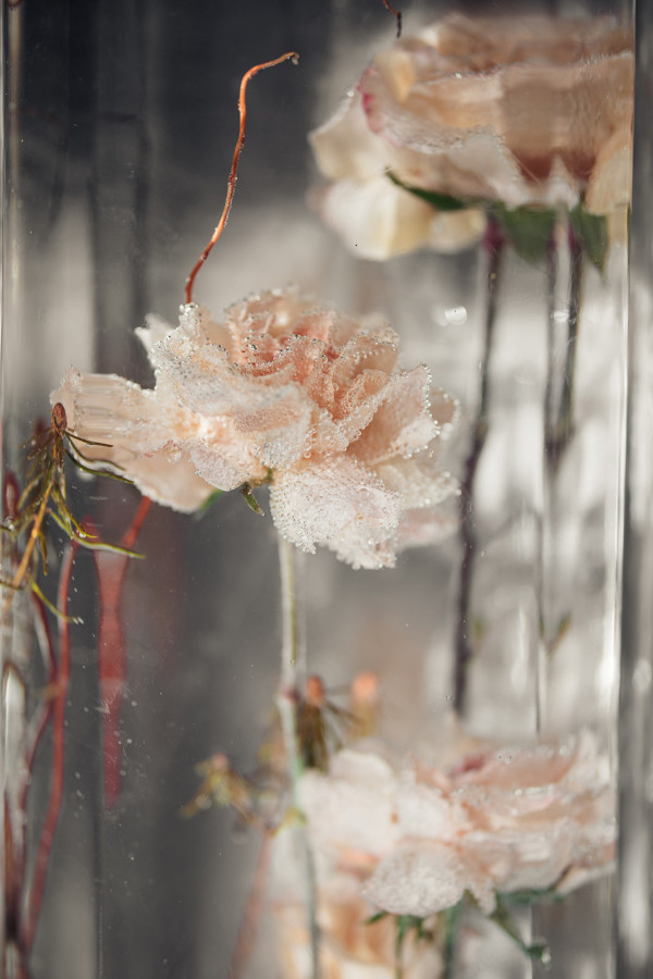 Дымчато-серая свадьба в атмосфере зимнего леса