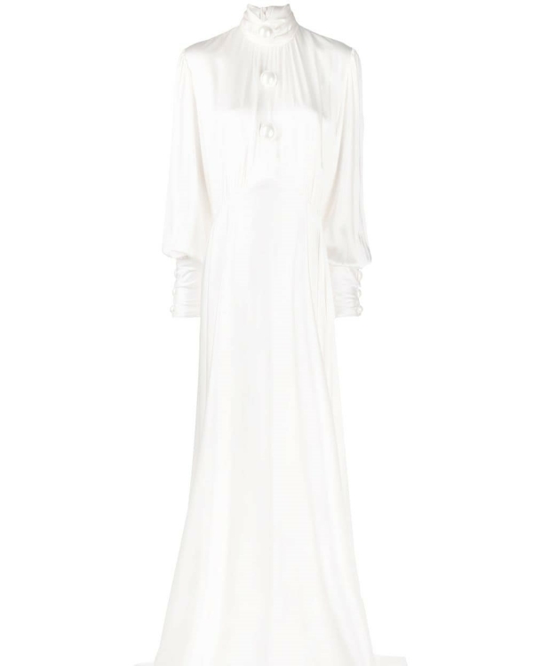 Свадебное платье с горлом все еще в