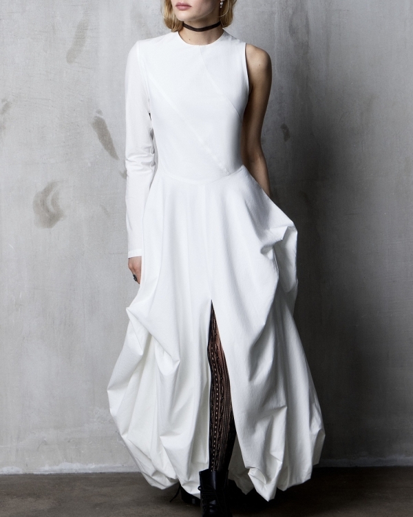 Где купить асимметричное свадебное платье?