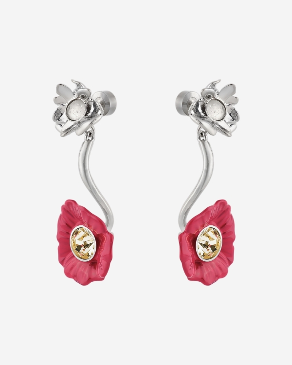 Серьги в форме цветов, как на показе