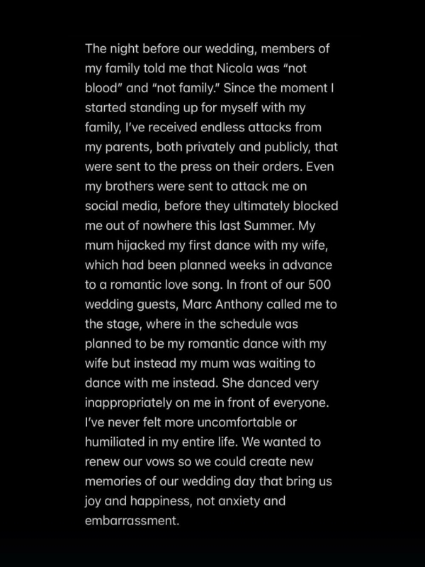 Бруклин Бекхэм впервые прокомментировал конфликт с родителями