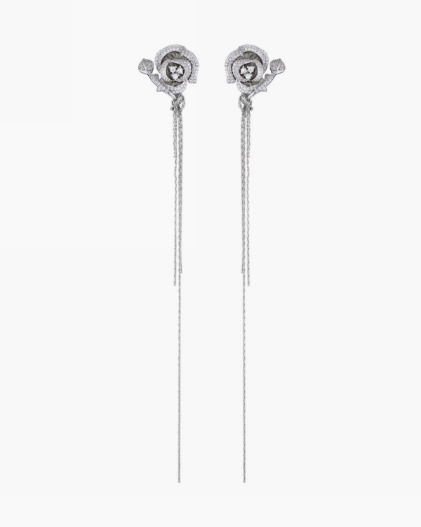 Серьги в форме цветов, как на показе