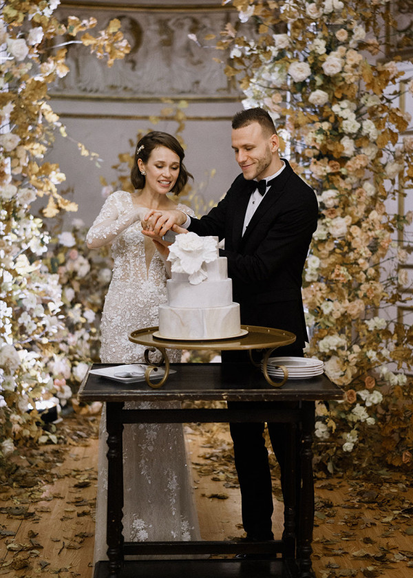 Осенняя свадьба Екатерины и Александра в Петербурге