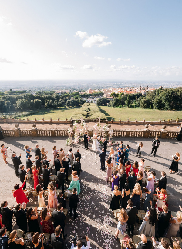 Cвадьба в садах итальянской виллы Альдобрандини