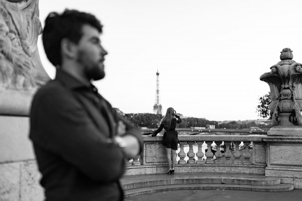 Предсвадебная съемка на улицах Парижа