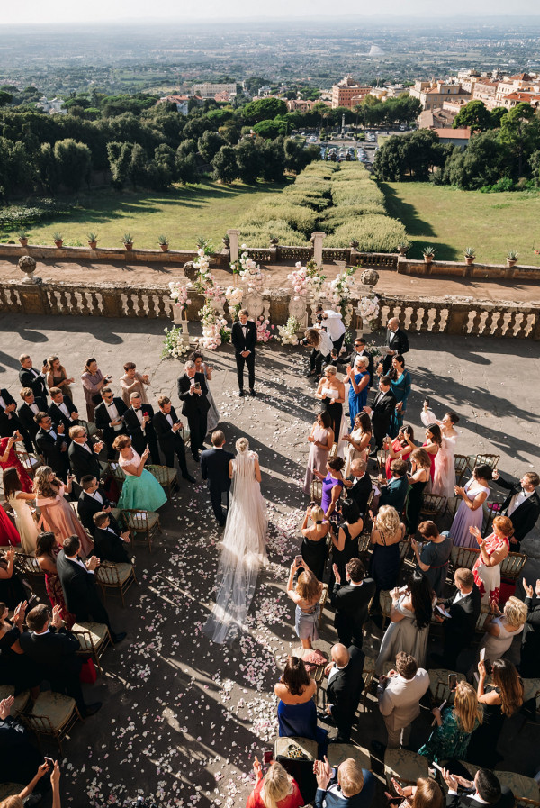 Cвадьба в садах итальянской виллы Альдобрандини