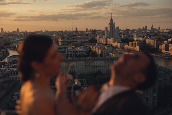 Свадьба с панорамным видом на Москву в