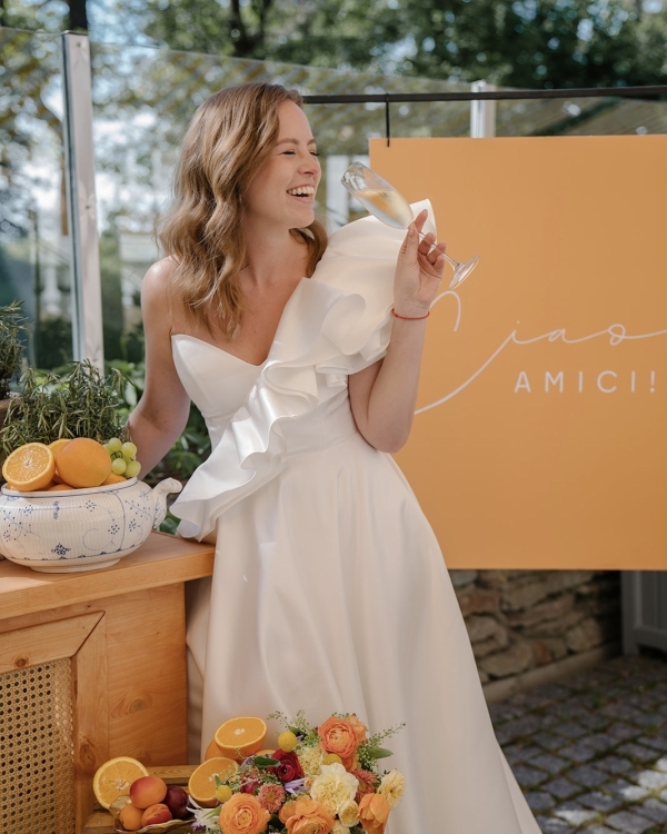 Итальянское настроение на свадьбе в Петербурге: мильфей