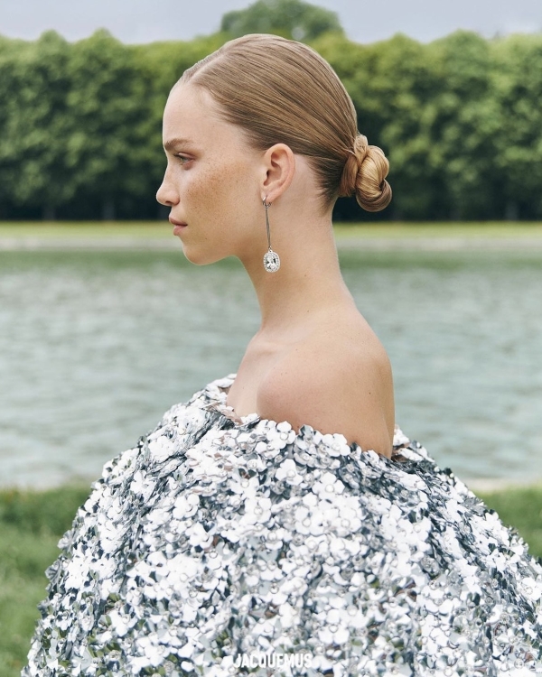 Серьги для образа невесты в 2023 году.