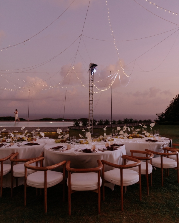 Церемония на крыле самолета, свадебный ужин у