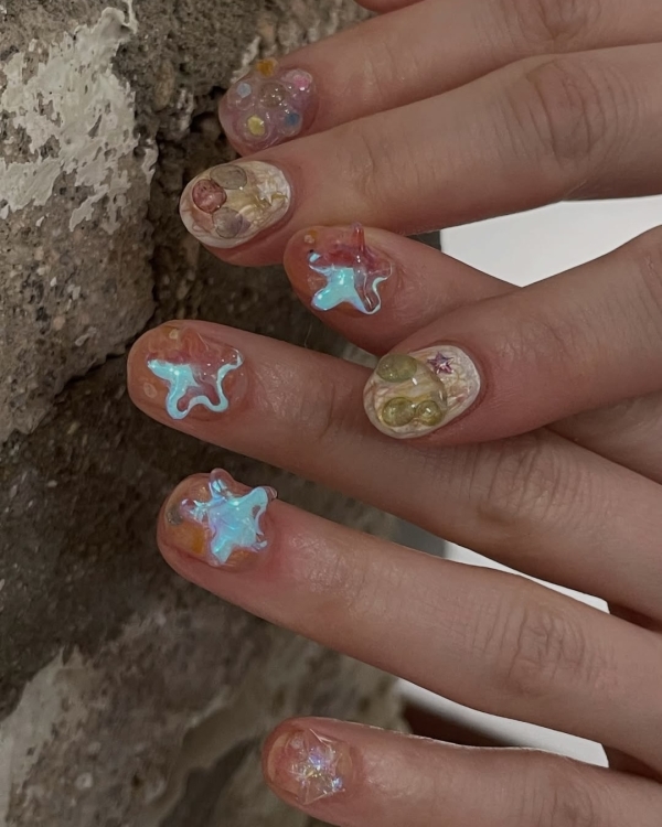 Идеи отпускного маникюра для медового месяца