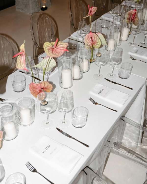 Ужин Aquazzura и Mytheresa с видом на